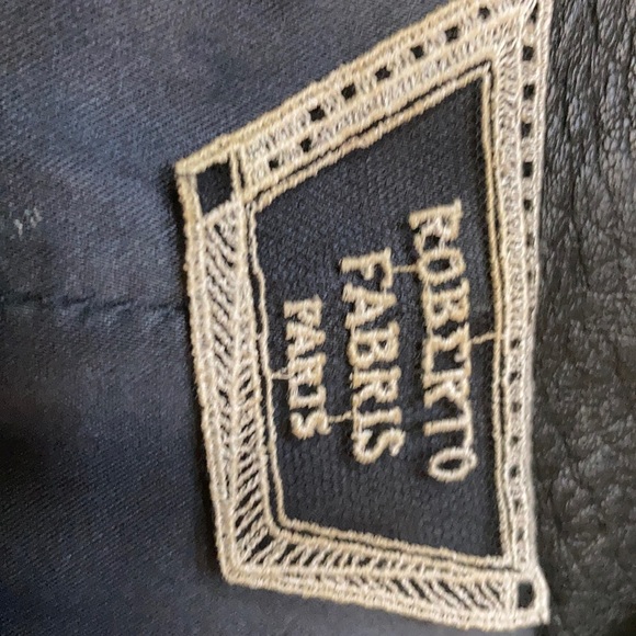 ROBERTO FABRIS Black Full-Grained Leather Jacket - Picture 3 of 4